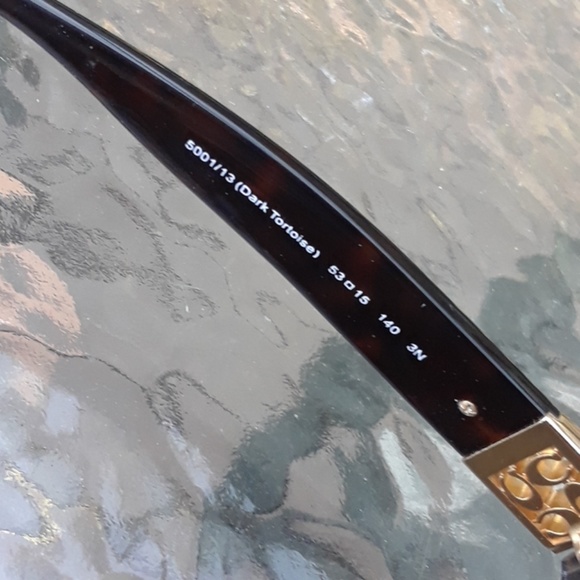 COACH HOPE dark tortoise and gold designer frames - Picture 5 of 7